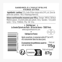 Les sardines à l'huile d'olive vierge extra La Grande Épicerie de Paris
