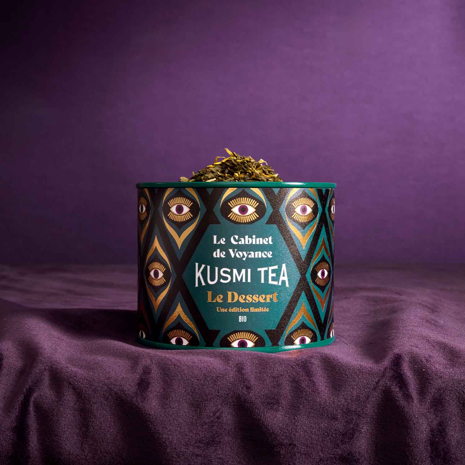 Th&eacute; vert aux ar&ocirc;mes naturels de pomme, amande et vanille - Le dessert bio en vrac Kusmi Tea