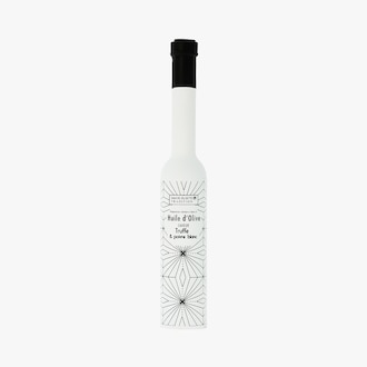 Huile d'olive saveur truffe et poivre blanc - Pr&eacute;paration culinaire Savor & Sens