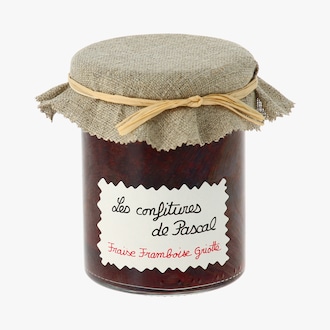 Confiture extra fraise, framboise et griotte Les Confitures de Pascal