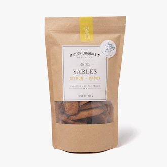 Sablés citron - pavot Maison Craquelin