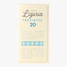 Trofiette - P&acirc;tes &agrave; la semoule de bl&eacute; dur d'agriculture biologique Pasta di Liguria