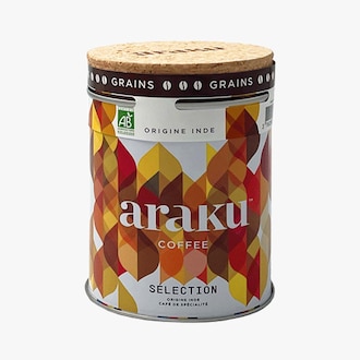 Caf&eacute; en grains S&eacute;lection 100&nbsp;% arabica bio Araku Coffee