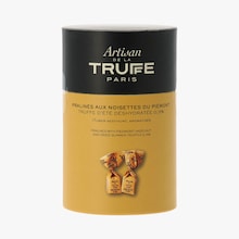 Pralin&eacute;s aux noisettes du pi&eacute;mont et truffe d&rsquo;&eacute;t&eacute; 0,3 %, aromatis&eacute;s Artisan de la truffe
