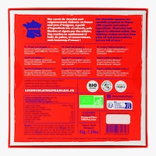 Coffret 9 carrés de chocolat lait, noir et noir & sel Le Chocolat des Français