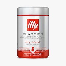 Café moulu 100% Arabica, torréfaction classique - Préparation café filtre Illy