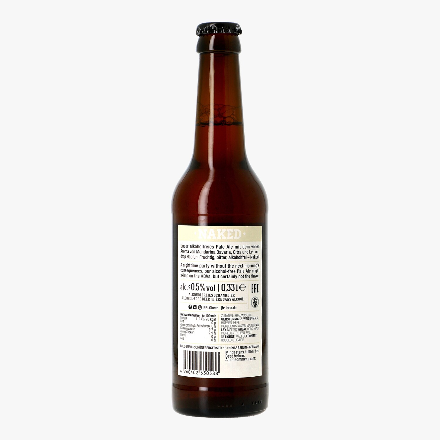 Bière sans alcool, Naked BRLO