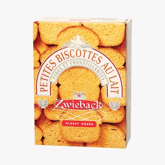 Zwieback petites biscottes suisses au lait Albert Ménès