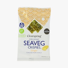 Snack d&rsquo;algue nori grill&eacute;e au gingembre bio Clearspring