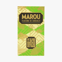 Tablette de chocolat noir du Vietnam au lait de coco B&ecirc;n Tr&ecirc; Marou