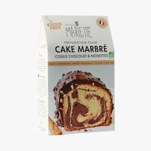 Préparation pour cake marbré coque chocolat & noisette Marlette
