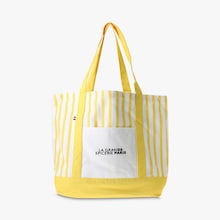 Sac cabas La Grande &Eacute;picerie &agrave; rayures jaunes La Grande &Eacute;picerie de Paris