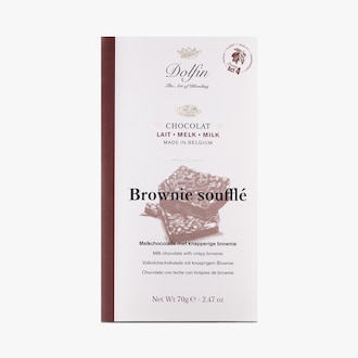 Chocolat au lait aux éclats de brownies soufflés Dolfin