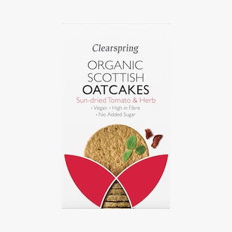 Biscuits d'avoine biologique - tomates séchées au soleil & herbes aromatiques Clearspring