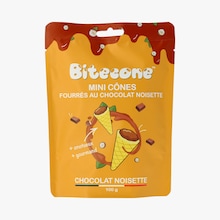 Mini c&ocirc;nes fourr&eacute;s au chocolat noisette Bitecone