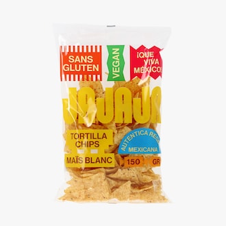 Tortilla chips ma&iuml;s blanc Jajaja
