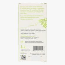 Tablette de chocolat noir 70 % et gingembre confit bio Laurent K
