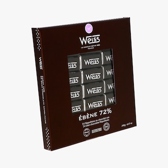 &Eacute;b&egrave;ne 72 % - 54 Napolitains au chocolat noir Weiss