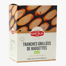 Tranches grill&eacute;es de baguette bio Eric Bur