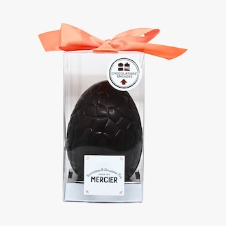 &OElig;uf craquel&eacute; chocolat noir garni Maison Mercier