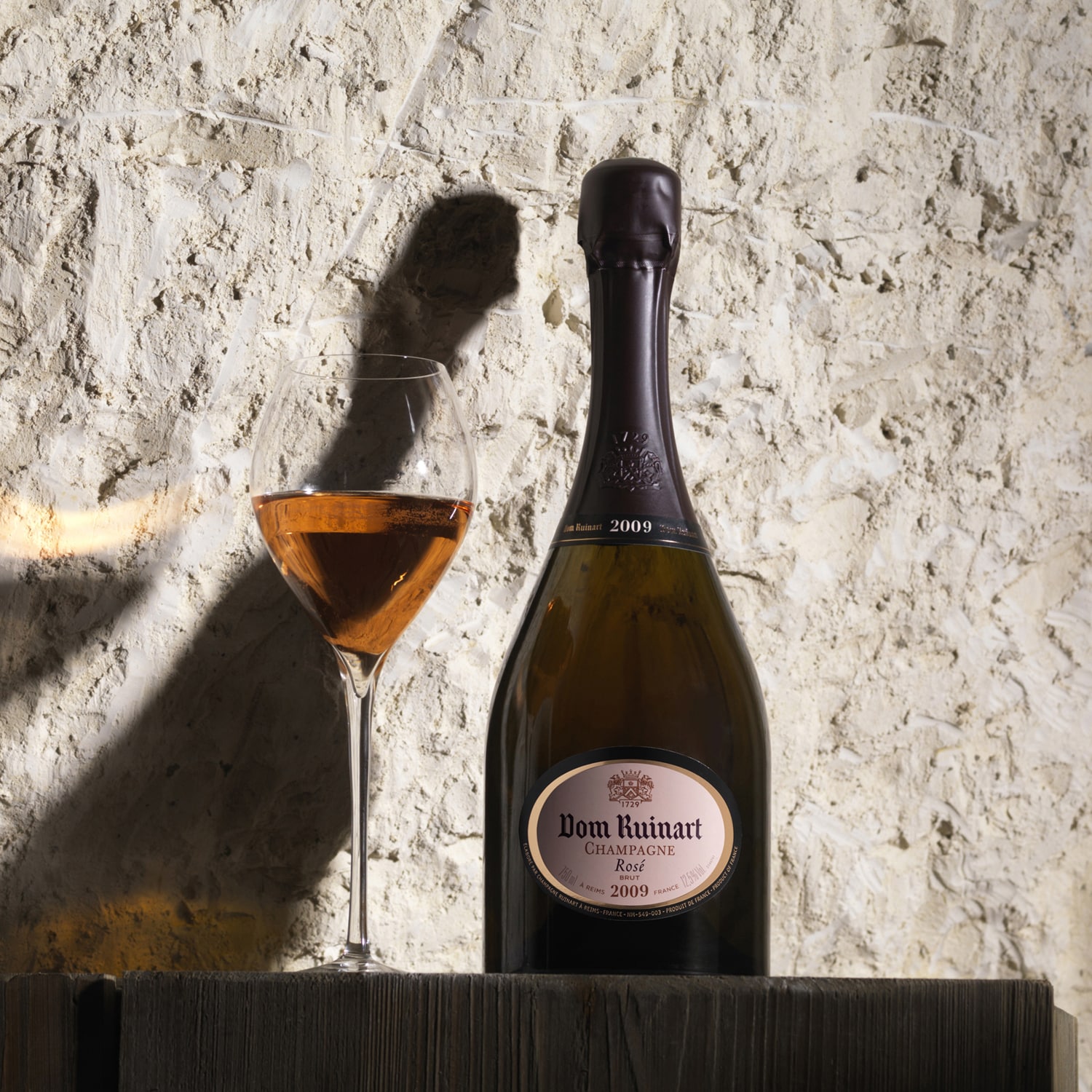 Champagne Ruinart, ros&eacute; brut, 2009, sous &eacute;tui Ruinart
