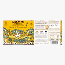 Pâtée pour chien au poulet, à la dinde, aux carottes, à la courge, à l’orge perlé et aux myrtilles Lily’s Kitchen