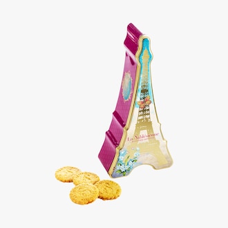 Sablés nature, boîte en métal « tour Eiffel » La Sablésienne
