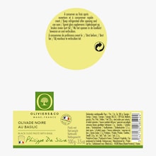 Olivade noire au basilic Oliviers & Co