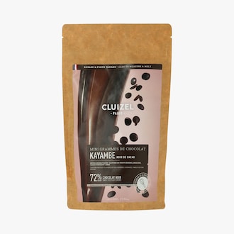 Chocolat à pâtisser noir Kayambe 72% de caco minimum Cluizel