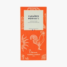 Tablette de chocolat noir cara&iuml;bes 66 % Maison Bocuse