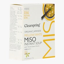 Soupe miso instantan&eacute;e blanc biologique Clearspring