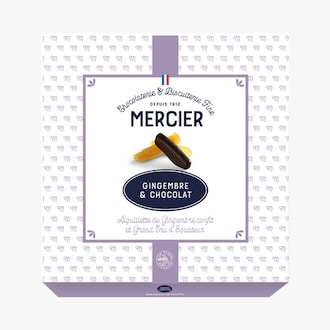 Lamelles de gingembre confits et chocolat noir Maison Mercier