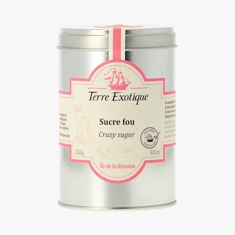 Sucre fou - Sucre de l'île de la Réunion avec un mélange d'épices Terre Exotique