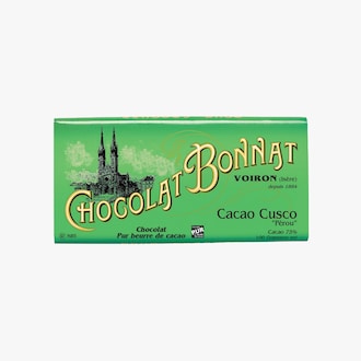 Tablette de chocolat noir 75 % de cacao Bonnat