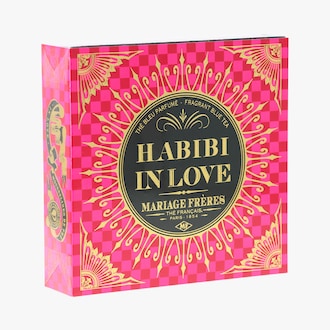 Habibi in Love - Th&eacute; bleu aux ar&ocirc;mes de litchi, p&eacute;tales de rose et fleur d'oranger Mariage Fr&egrave;res