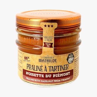 Praliné à tartiner noisette du piémont Le Comptoir de Mathilde 