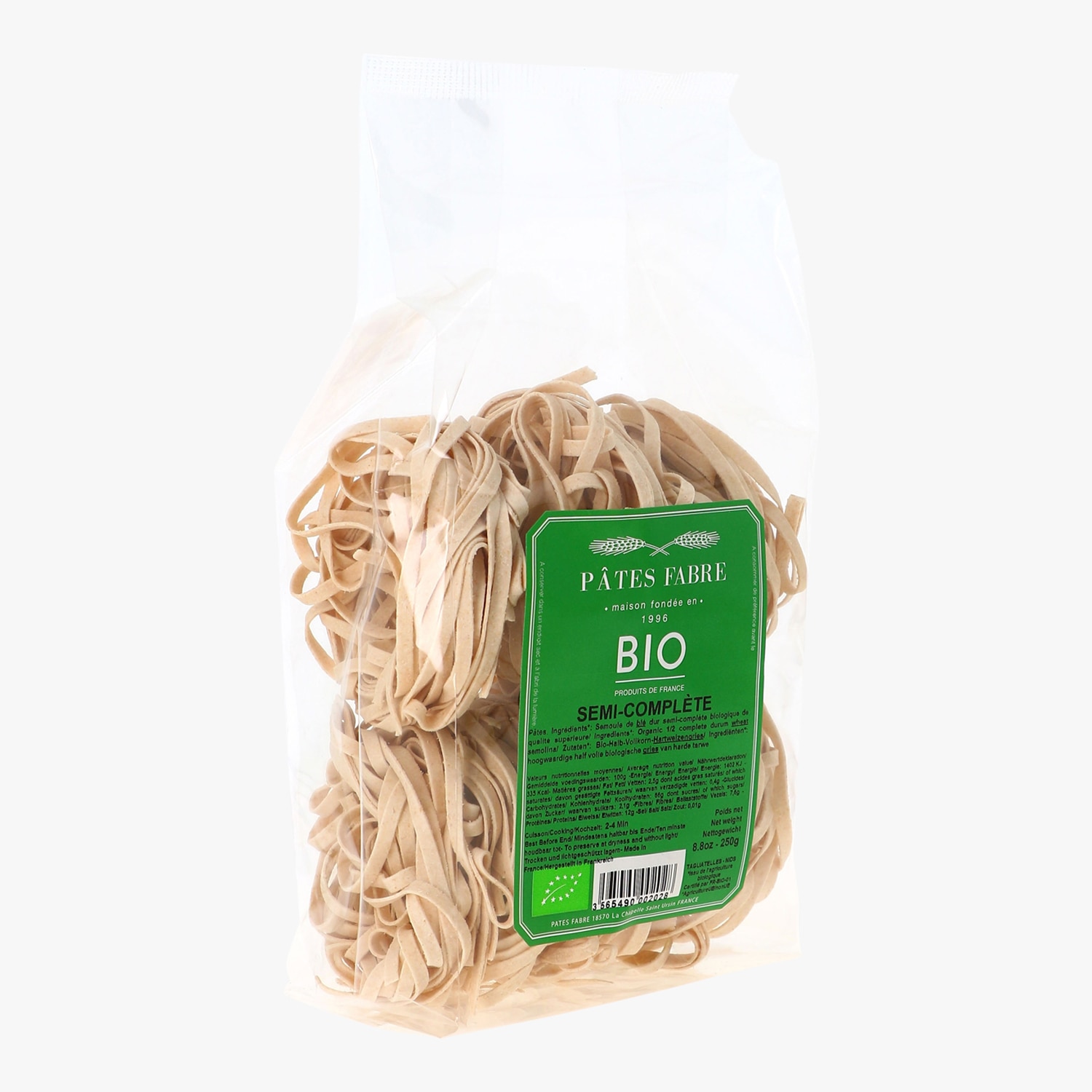 Pâtes Bio semi complètes Pât' à tract 500 g