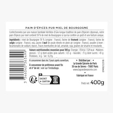 Le pain d&rsquo;&eacute;pices de no&euml;l au miel de Bourgogne La Grande &Eacute;picerie de Paris