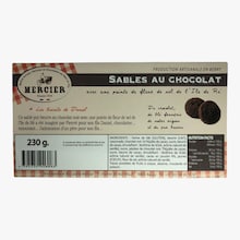 Boîte métal en forme de camionnette - Sablés au chocolat Maison Mercier
