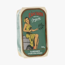 Sardines &agrave; l&rsquo;huile d&rsquo;olive biologique Cantara