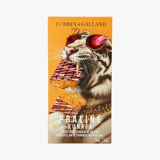 Tablette chocolat Dubaï au lait praliné Kunafa Forrey & Galland