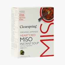 Soupe miso rouge instantan&eacute;e bio Clearspring