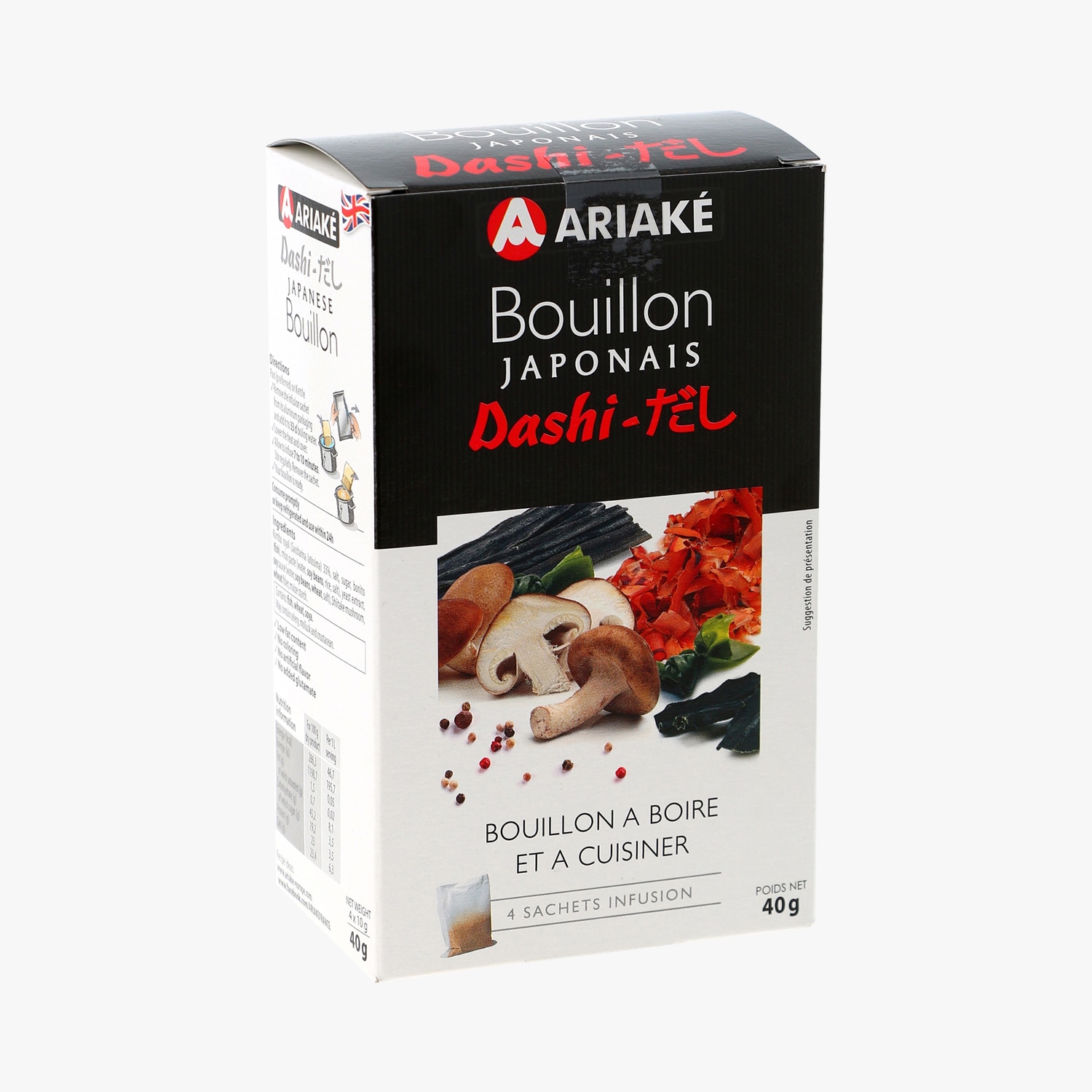Bouillon japonais Dashi – 4 sachets infusion - Ariaké
