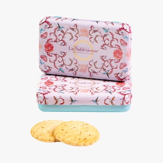Sablés framboise - boîte L'oiseau bleu La Sablésienne