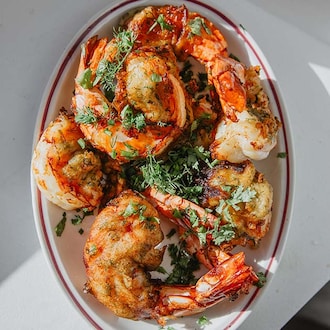 Gambas croustillantes aux herbes null