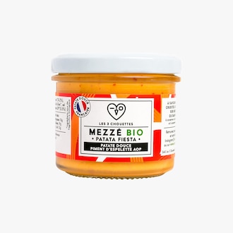 Mezzé bio, patate douce-sésame-piment d'Espelette Les 3 chouettes