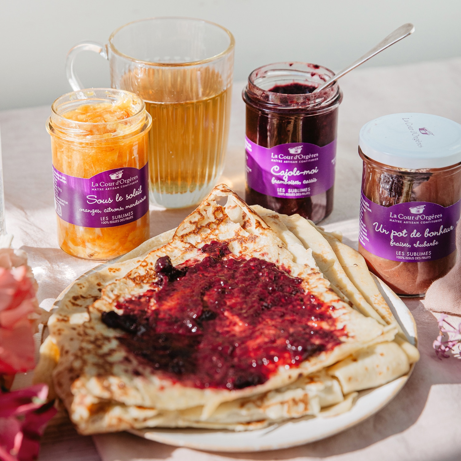 Confiture framboise, cassis - Cajole-moi La Cour d'Orgères