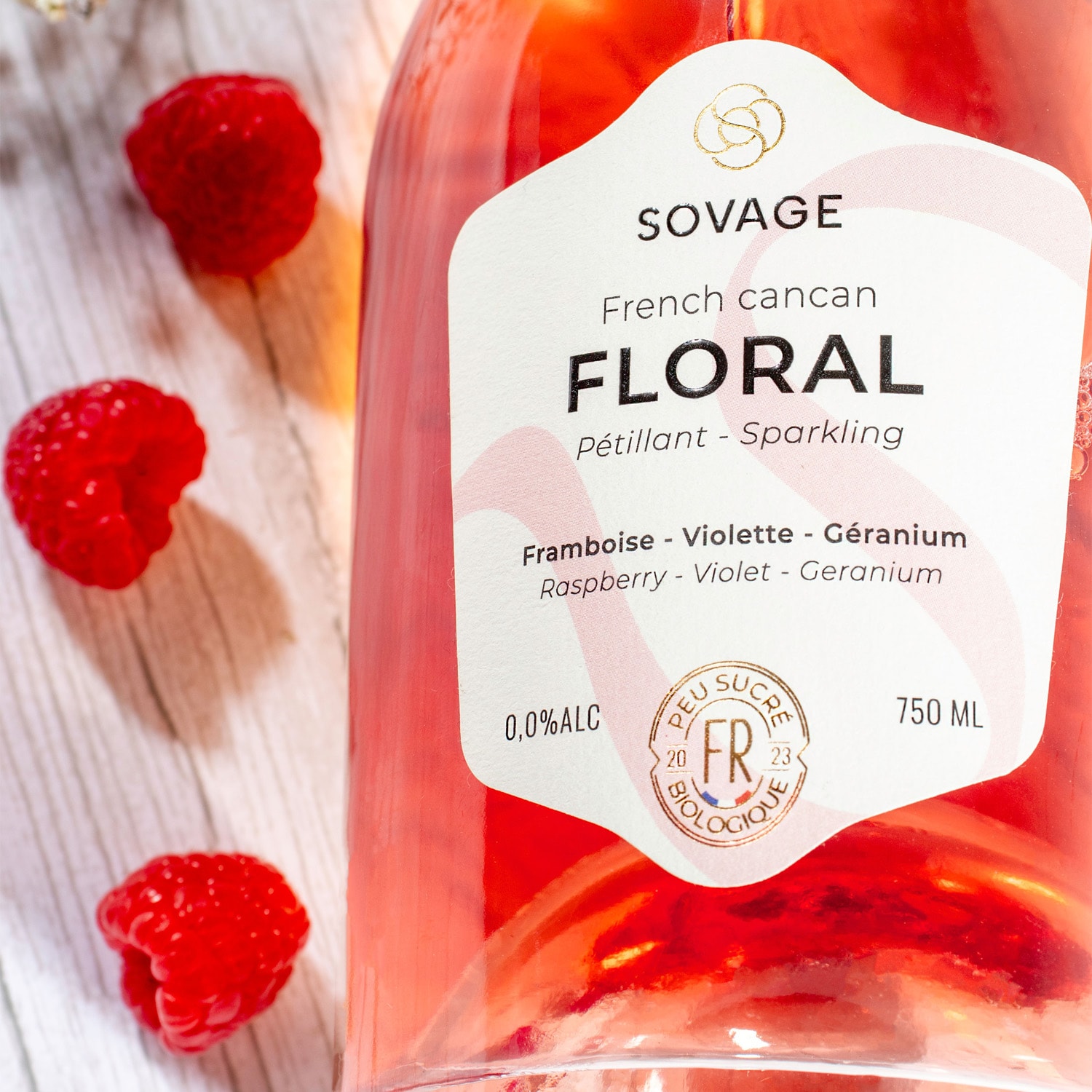 P&eacute;tillant sans alcool SOVAGE, French Cancan, biologique SOVAGE