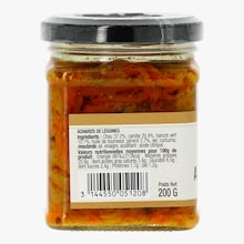 Achards de l&eacute;gumes Eric Bur