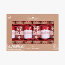 6 Mini crackers de No&euml;l Celebration Crackers